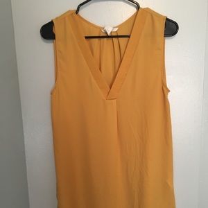 Long H&M Blouse in Mustard Color